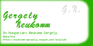 gergely neukomm business card